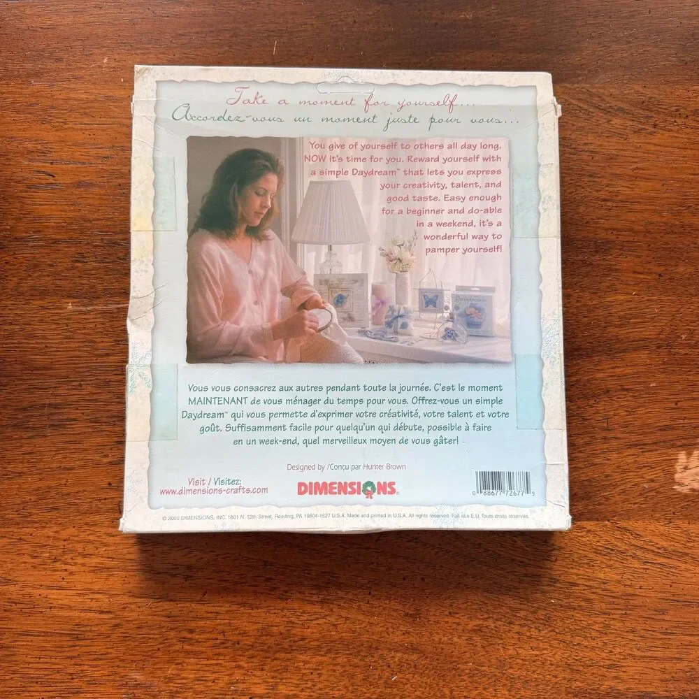 Dimensions Daydreams Cross Stitch Embroidery Kits Lot of 3 Under Glass Unused